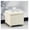 Leather Cream White With Solid Wood Legs, variant on Faux Leather Storage Ottoman with Hinged Lid, 17.5 Inch High Cream White Square Cube Foot Stool with Storage, Upholstered Vanity Stool with Solid Wood Legs for Living Room, Bedroom, Dorm