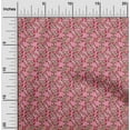 thumbnail image 1 of oneOone Cotton Cambric Fabric Leaves & Floral Block Printed Fabric 1 Yard 56 Inch Wide, 1 of 4