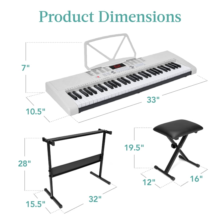 Best Choice Products 61-Key Beginners Electronic Keyboard Piano