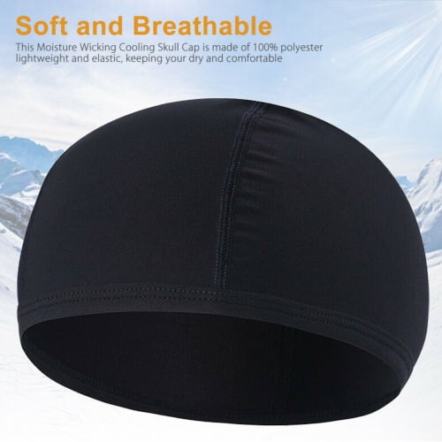 Cooling Skull Cap Helmet Liner Sweat Wicking Cycling Running Hat for Men Women