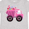 thumbnail image 4 of Inktastic Kitten Sending Some Love This Valentine's Day in Dump Truck Boys or Girls Toddler T-Shirt, 4 of 5
