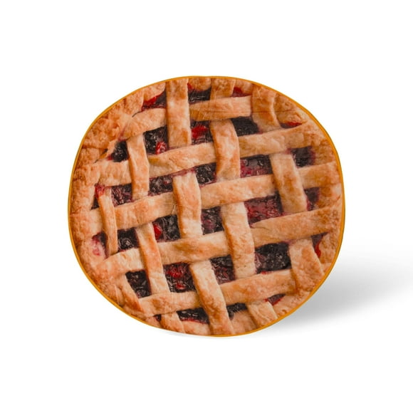 Manta redonda Toynk Cherry Pie de forro polar de 150 cm de diámetro