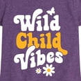 thumbnail image 3 of Instant Message - Vibes Wild Child - Toddler & Youth Girls Short Sleeve Graphic T-Shirt, 3 of 6