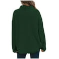 thumbnail image 4 of IROINNID Reduced Womens Sweater Turtleneck Pullover Sweater Solid Color Loose Mid-Length Long Sleeve Sweater Knitted Sweater Tops, 4 of 8