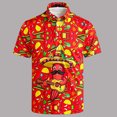 thumbnail image 2 of XIAOCHA Mexican Fiesta Polo Shirt for Men Casual Short Sleeve Fun Holiday Party Tees, 2 of 5