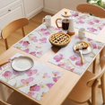 thumbnail image 5 of Placemat Set of 6 Watercolor Spring Flower Placemats for Dining Table Pink Floral Leaf Washable Table Mats for Kitchen and Party Decor Indoor & Outdoor Use, 5 of 8