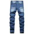 thumbnail image 4 of Keevoom Boy's Skinny Jeans Fit Ripped Destroyed Distressed Stretch Slim Jeans Pants, 4 of 5