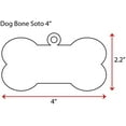 thumbnail image 2 of 25 Units Acrylic Christmas Ornaments Blanks Dog Bone SOTO 1/8" Thick - Clear or Solid Color - (Size 4") Made in USA, 2 of 5