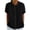 Black, variant on Sheghy Tops for Women 100%Cotton Linen Blend Collared Shirt, Solid Button Short Sleeve Casual Tunic Top Blouse