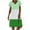 Green, variant on Lolmot Summer Dress Casual Loose Stripe Dot Mini Dresses for Women Patchwork Fashion V-Neck Short Sleeves Beach Cartagena Colombia Vestidos Plus Size Sundress