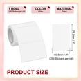 thumbnail image 2 of Rectangle Labels Sticker Self-Adhesive Color Coding Labels for Office Use White, 2 of 7