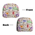 thumbnail image 6 of Kdxio Dog Doing Yoga Pattern Print 2 Piece Car Head Rest Covers Set Auto Front/Rear Seats Headrest Cover Universal Fit Most Cars,Sedan, SUV, 6 of 9