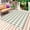 Sage Green, variant on Black White Plaid Outdoor Rug for Patio/Deck/Porch, Non-Slip Large Area Rug 3 x 5 Ft, Modern Minimalist Geometric Checkered Indoor Outdoor Rugs Washable Area Rugs, Camping Rug Carpet Runner