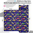 thumbnail image 5 of Excavator and Cloud Blue Pattern Teens Toddler Nap Mat with Pillow, Sleeping Mat Bag for Preschool Daycare 59"x22", 5 of 6