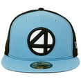 thumbnail image 2 of Fantastic 4 861044-71-4fitte Fantastic 4 Logo Black & Blue Panels   Era 59Fifty Fitted Hat, 7.25 Fitted, 2 of 7