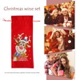 thumbnail image 2 of DIY Forma especial Taladro Pintura de diamante Kit de cubiertas de botellas de vino de Navidad Mosaico Diamantes de imitación Bolsas de champán Adorno artístico Artesanía para decoración de mesa navid, 2 of 5