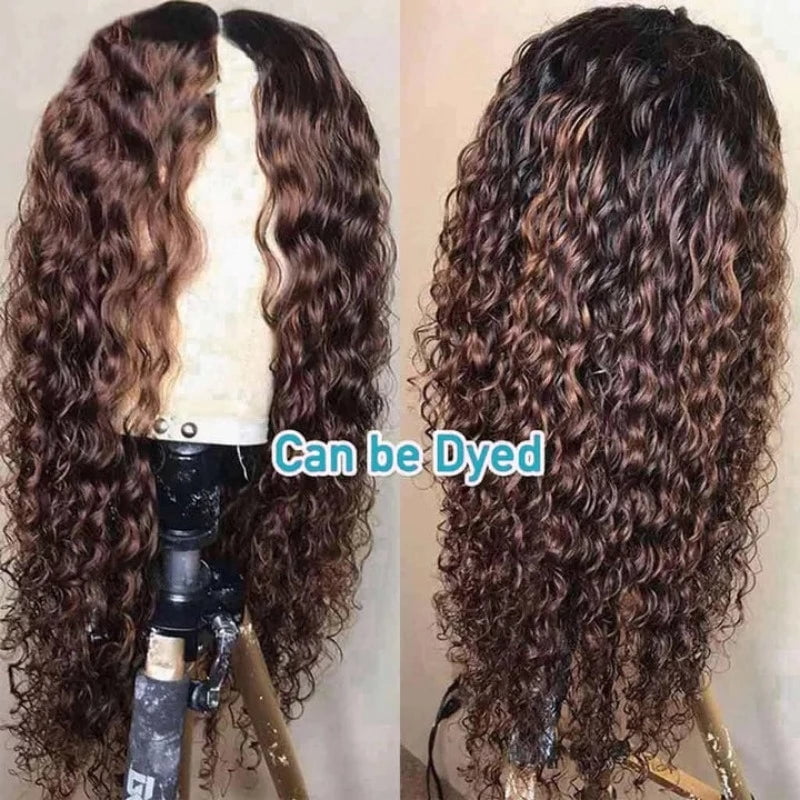 Hair Topic 10A Brazilian Full Lace Human Hair Deep Wave Wig- 24"-26"