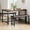 Rustic brown, variant on Dining Table Set for 4, Kitchen Table with 2 Upholstered Benches, 3 Piece Kitchen Dinner Table Set for Small Space