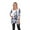 White/Navy, variant on Women's Plus Size 3/4 Sleeve Yanette Tunic Top