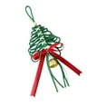 thumbnail image 4 of Christmas Árbol Colgante Adorno Decorativo con Campana Elaborado a Mano en Cuerda Y Metal Apto para Decorar Árboles Paredes Ventanas Y para Regalar en Verde, 4 of 8