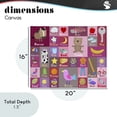 thumbnail image 4 of Stupell Industries Contemporary Pink First Words Canvas Art, 20 x 16, by Carla Daly, 4 of 8