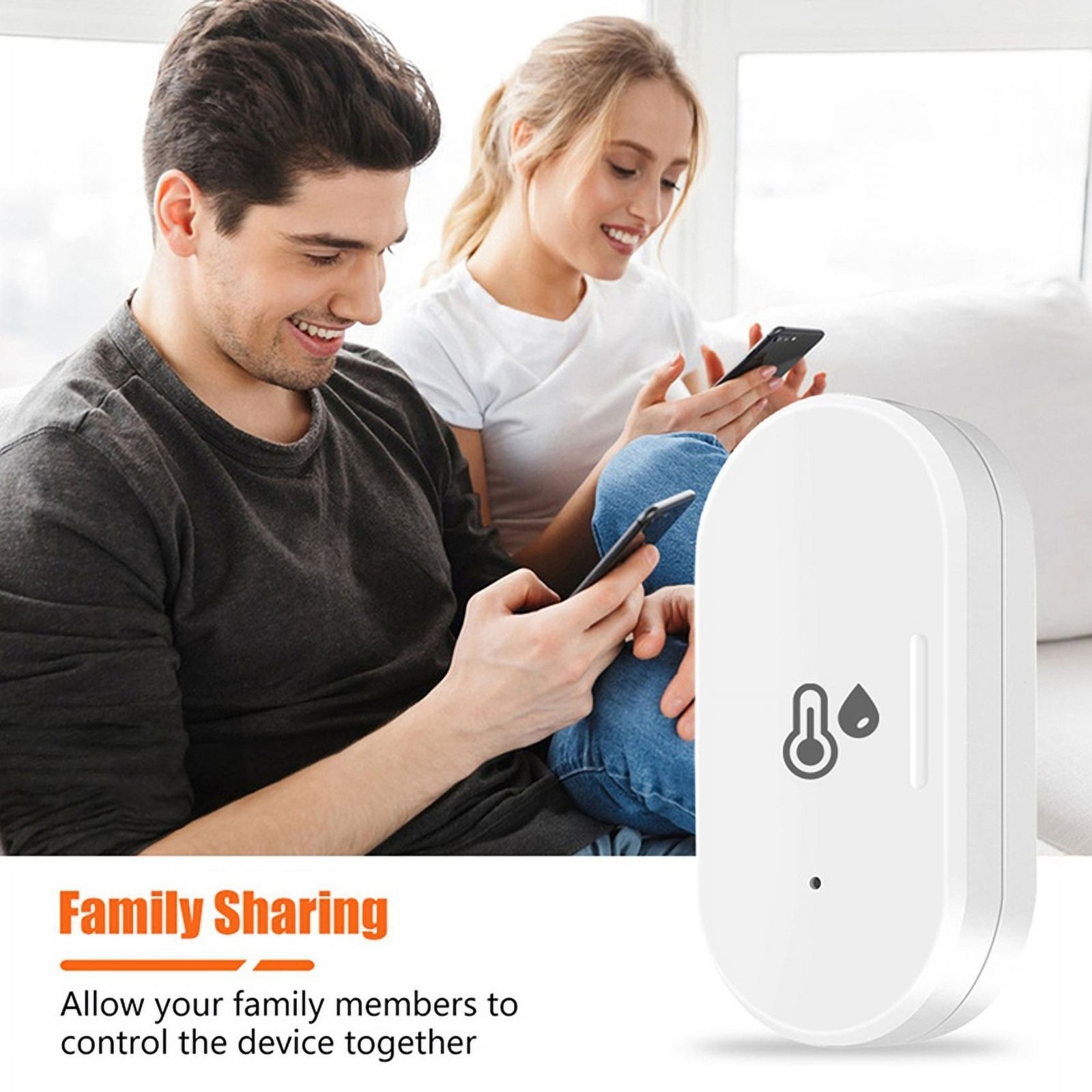 4X Tuya ZigBee Smart Temperature & Humidity Sensor, Mini Temperature Humi