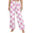 thumbnail image 2 of HUJlwoi Women's Flannel Sleep Pants Fuzzy Fleece Warm Sherpa Print Pajama Pants with Pockets Fluffy Winter Loungewear, 2 of 5