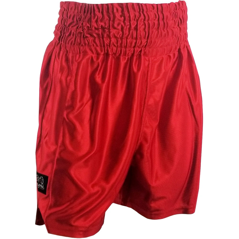 Rival Boxing Dazzle Traditional Cut Competition Boxing Trunks - Red ...