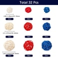 thumbnail image 2 of 32Pcs 9 Styles Wicker Rattan Balls Decorative Orbs Vase Fillers for Craft Party Wedding Decoration Mixed Color 25~50mm, 2 of 7