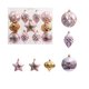 thumbnail image 2 of Juego de adornos navideños | Paquete de 12 bolas colgantes de plástico con diseños pintados para decorar el árbol, fiestas navideñas y el hogar., 2 of 6
