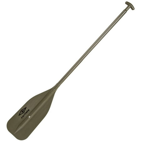 Carlisle Standard Polyethylene Clad Aluminum Canoe Paddle with T-Grip, Olive/Olive