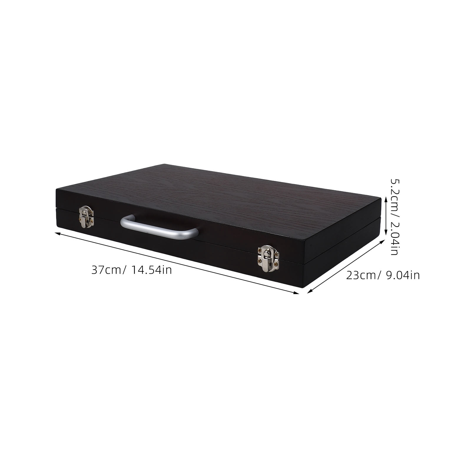 ETHZZLE Wood Watercolor Palette Portable Paint Box with Lid and Pen Holder for Painting
