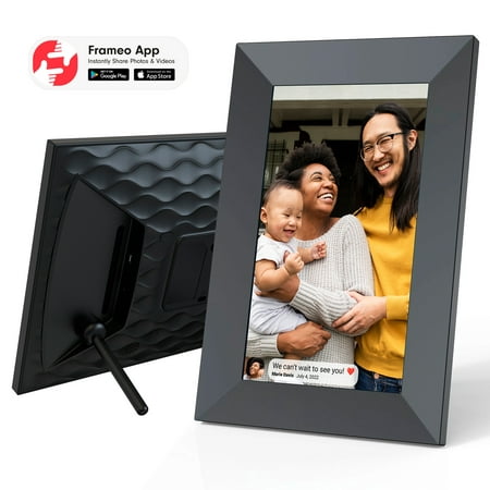 ONN 7” Wi-Fi Digital Picture Frame | Send Photos & Videos Instantly via the Free Frameo App,100096732