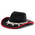 thumbnail image 3 of Sun Hats for Men Retro Jazz Hats, Retro Western Cowboy Hats, 3 of 3