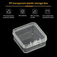 thumbnail image 3 of Transparent plastic box with lid for storage, 40*40*18mm, 8 pieces, 3 of 5