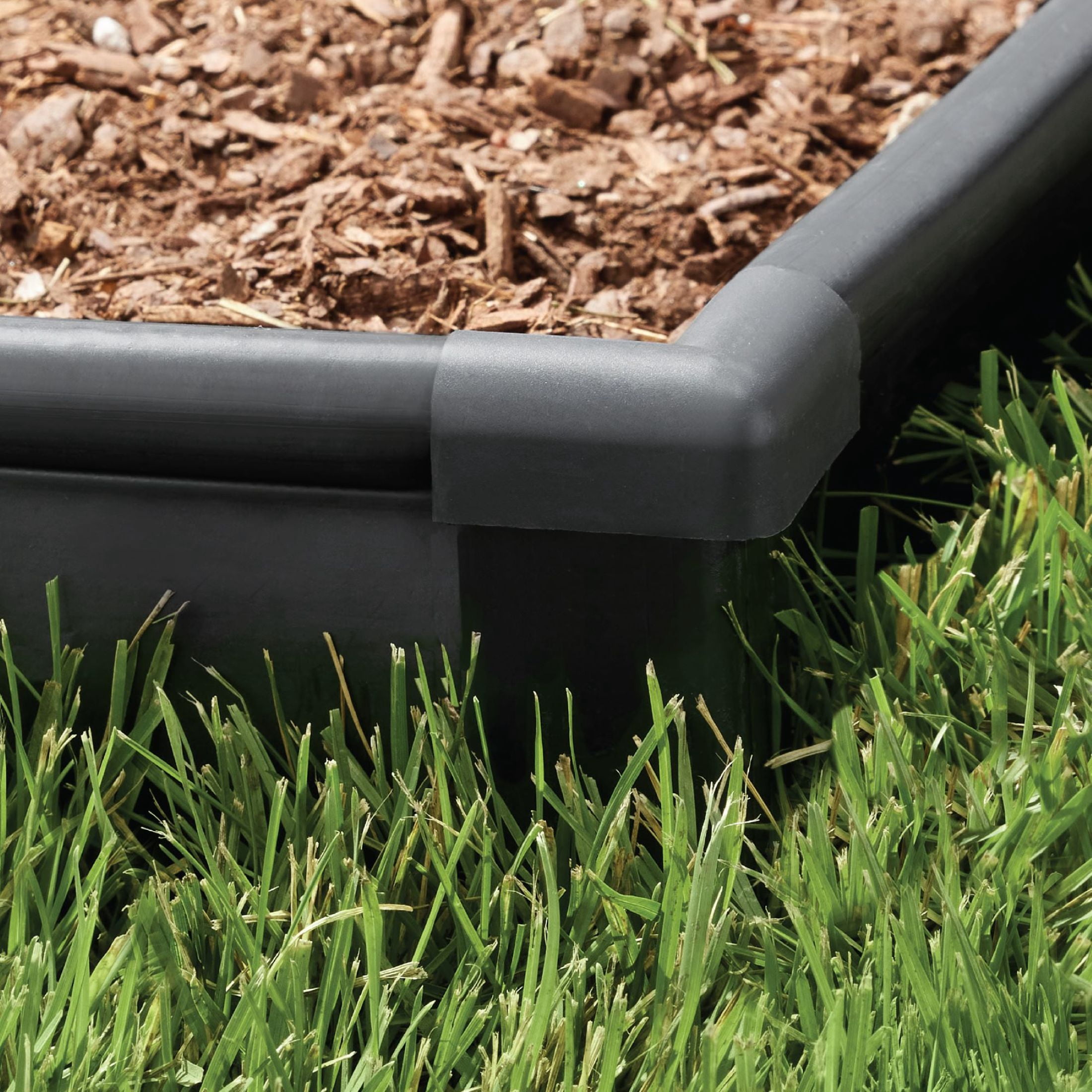 Master Mark Pro 5 in. x 20 ft. Black Plastic Landscape Edging Kit with YardPack (Stakes and Connectors Included)