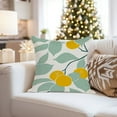 thumbnail image 4 of Ethan Taylor Food and Kitchen Throw Pillow Soft Cushion Cover 'Lemon Tree Fruits Lemon' Modern Pattern Decorative Square Accent Pillow Case, 18x18 Inches, Green, Yellow, 4 of 5