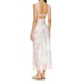 thumbnail image 4 of Robe Longue Femme à Imprimé Floral en Dentelle Patchwork Y2K Transparente à Bretelles Découpes Moulante Robe de Soirée Sans Manches Dos Nu, 4 of 10
