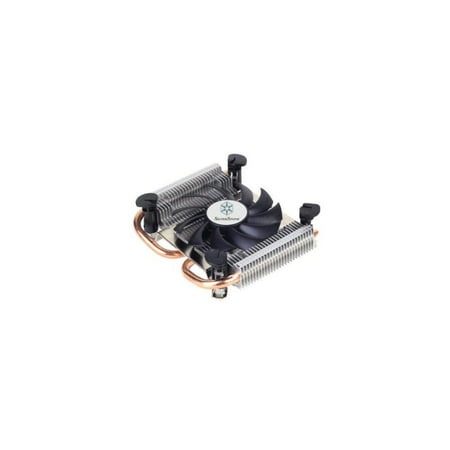 Silverstone Tek Super Low Profile CPU Cooler for Intel Socket LGA115X with 80mm Fan and 2x Copper Heat