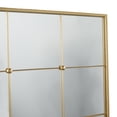 thumbnail image 5 of CosmoLiving by Cosmopolitan 36" x 36" Gold Window Pane Inspired Wall Mirror, 5 of 13