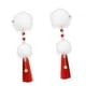 thumbnail image 1 of Pinzas de cabello Salvador 2x borla pompón Clip para el cabello mujeres horquilla roja, 1 of 7