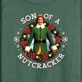 thumbnail image 3 of ELF - Son Of A Nutcracker - Women's Lightweight French Terry Long Sleeve Shirt, 3 of 5
