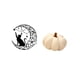 thumbnail image 5 of Escultura De Pared De Metal Con Diseño De Gato Negro Y Luna Y Almohada De Peluche De Calabaza De Halloween Para Amantes De Los Gatos, Decoración De Dormitorio Y Sofá, Regalos, 5 of 8