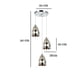 thumbnail image 3 of Lampara Colgante Lirio 3 Luces Iluminacion Luz Vic, 3 of 3