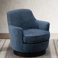 thumbnail image 2 of Newboti Furniture Richfield Cadet Blue Wood Base Swivel Chair 19415, 2 of 9