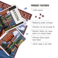 thumbnail image 4 of Lantern Press 1000 Piece Jigsaw Puzzle, Adirondacks, New York, Destination Signpost, 4 of 5