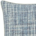 thumbnail image 2 of Square Fabric Throw Pillow with Hand Woven Pattern, Blue and White- Saltoro Sherpi, 2 of 5