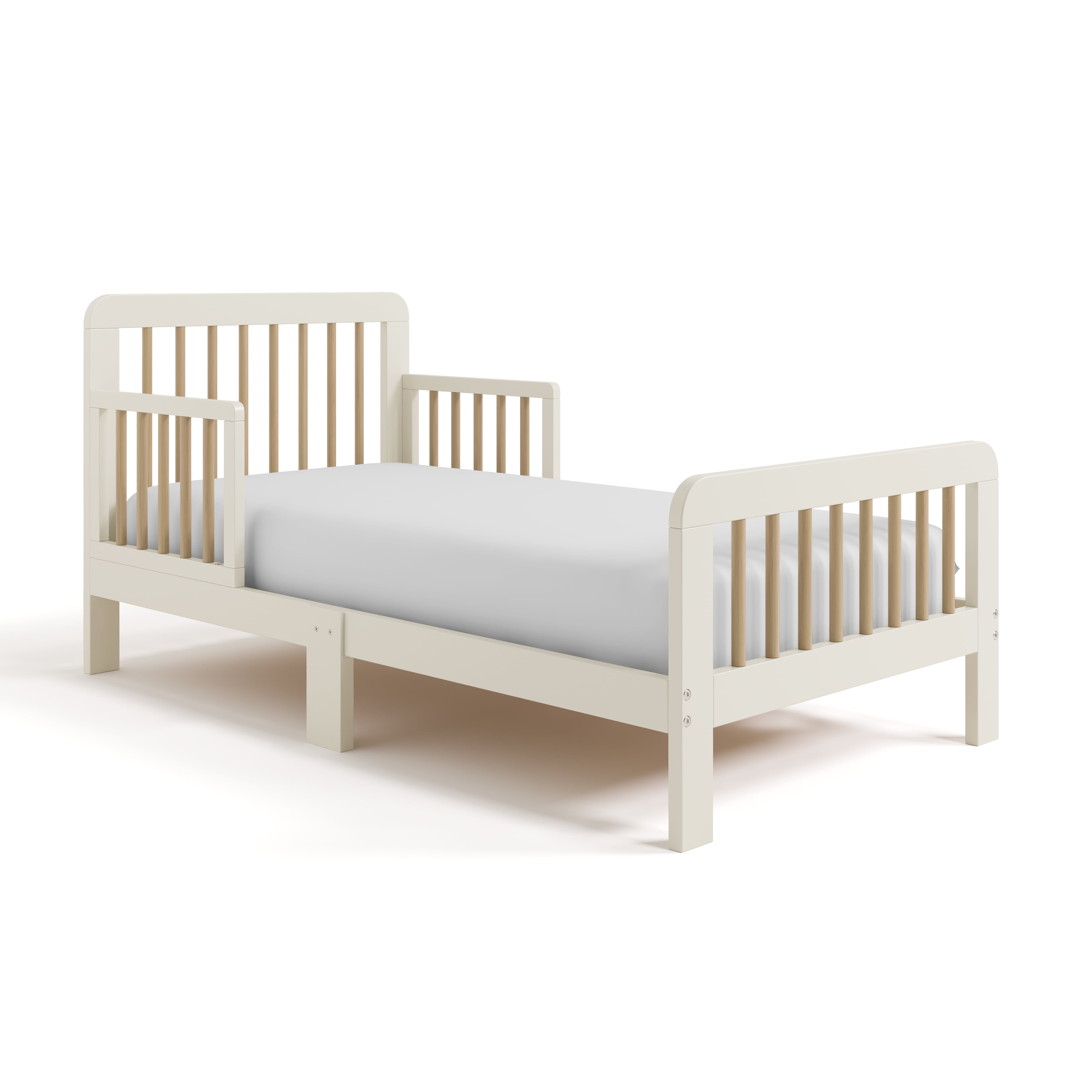 Storkcraft Pasadena Toddler Bed, Frosted Oat with Driftwood