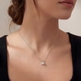 thumbnail image 5 of SuperJeweler 1 Carat Lab Grown Diamond Pendant Necklace in 14K White Gold for Women, 5 of 9