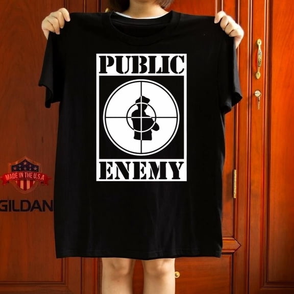 Public Enemy 80s 90s Hip Hop Group Music Fan Gift Graphic Tee,for unisex up to 5XL